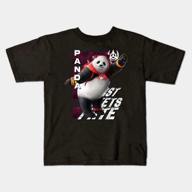 Panda (Tekken 8) Kids T-Shirt by wenderinf